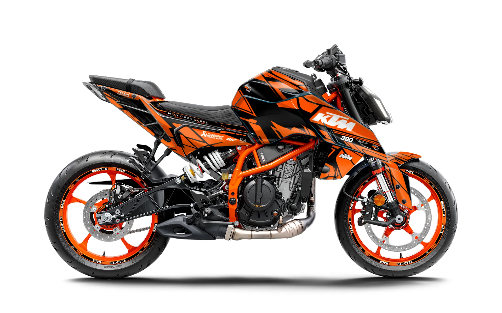 390 DUKE Black/Orange